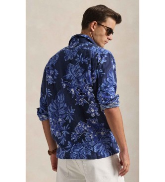 Polo Ralph Lauren Camisa de�lino Classic Fit estampada marino