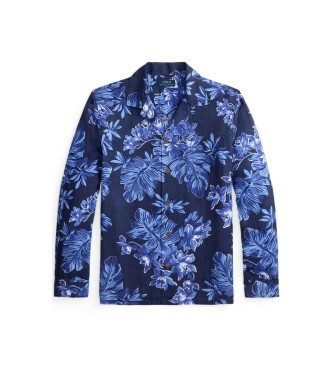 Polo Ralph Lauren Camisa de�lino Classic Fit estampada marino