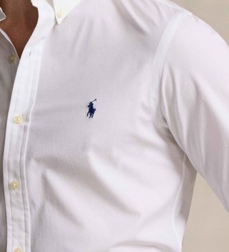 Polo Ralph Lauren Camicia bianca in popeline elasticizzato slim fit
