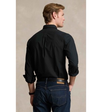 Polo Ralph Lauren Camisa slim fit de popelina el�stica preta