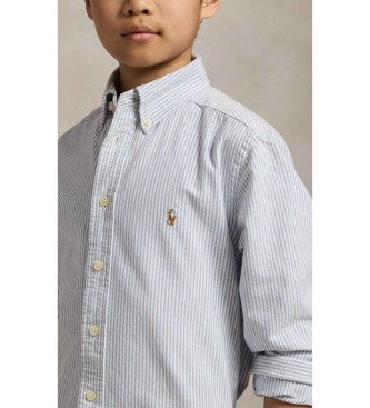 Polo Ralph Lauren Camisa Oxford a rayas blanco