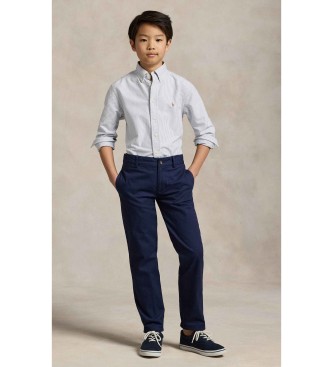 Polo Ralph Lauren Camisa Oxford a rayas blanco