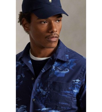 Polo Ralph Lauren Camisa oxford con Polo Bear Classic Fit marino