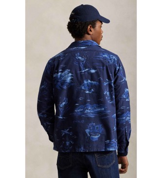 Polo Ralph Lauren Camisa oxford con Polo Bear Classic Fit marino