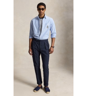 Polo Ralph Lauren Camicia oxford con Polo Bear Custom Fit blu
