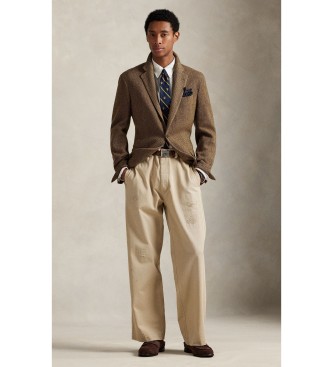 Polo Ralph Lauren Camicia oxford a righe Custom Fit beige