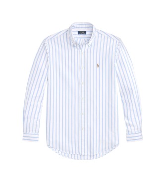 Polo Ralph Lauren Slim Fit Oxford-Hemd mit Streifen hellblau