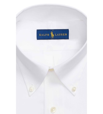 Polo Ralph Lauren Camisa Oxford de ajuste personalizado branca