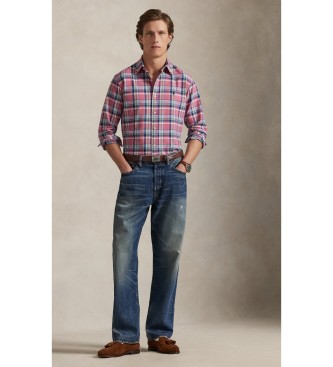 Polo Ralph Lauren Camicia Oxford rosa a quadri su misura