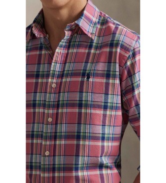 Polo Ralph Lauren Camicia Oxford rosa a quadri su misura