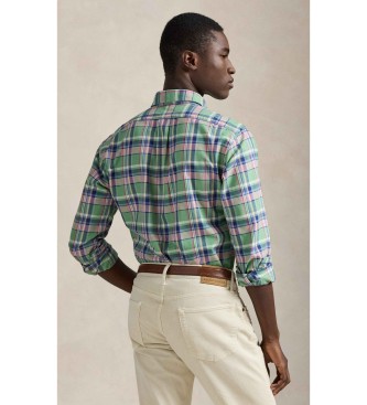 Polo Ralph Lauren Camicia Oxford a quadri verdi su misura