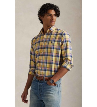 Polo Ralph Lauren Camicia Oxford a quadri gialli su misura