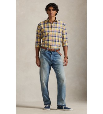 Polo Ralph Lauren Camicia Oxford a quadri gialli su misura