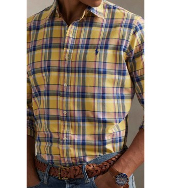 Polo Ralph Lauren Camicia Oxford a quadri gialli su misura
