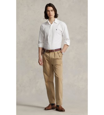 Polo Ralph Lauren Camisa Oxford Custom te�ida en prenda blanco