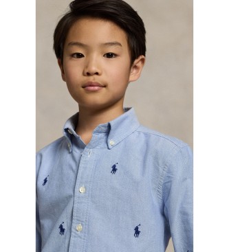 Polo Ralph Lauren Oxford-Hemd aus Baumwolle mit blauem Pferd