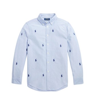 Polo Ralph Lauren Oxford-Hemd aus Baumwolle mit blauem Pferd