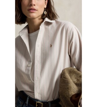 Polo Ralph Lauren Relaxed Fit Beige Oxford-Hemd aus Baumwolle
