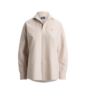 Polo Ralph Lauren Relaxed Fit Beige Oxford-Hemd aus Baumwolle