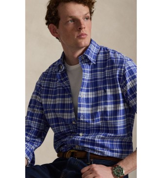 Polo Ralph Lauren Camicia oxford a quadri Custom Fit blu