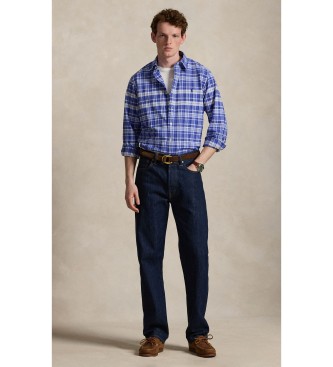 Polo Ralph Lauren Camicia oxford a quadri Custom Fit blu