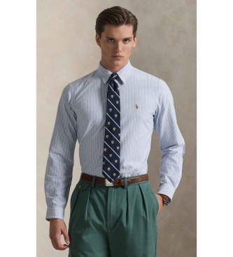 Polo Ralph Lauren Camisa oxford de rayas Custom Fit azul