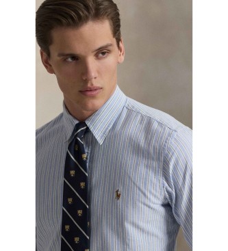 Polo Ralph Lauren Camisa oxford de rayas Custom Fit azul