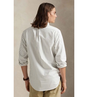 Polo Ralph Lauren Camicia oxford a righe Custom Fit bianco