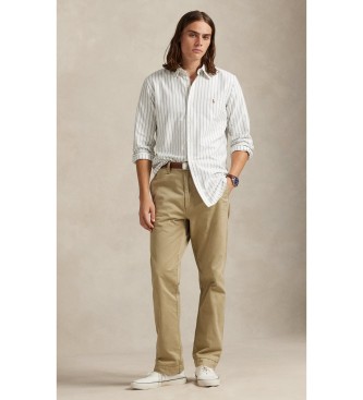Polo Ralph Lauren Camicia oxford a righe Custom Fit bianco