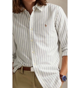 Polo Ralph Lauren Camicia oxford a righe Custom Fit bianco