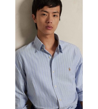 Polo Ralph Lauren Camisa oxford de rayas Custom Fit azul