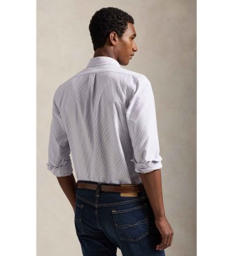 Polo Ralph Lauren Chemise oxford ray�e lilas Custom Fit