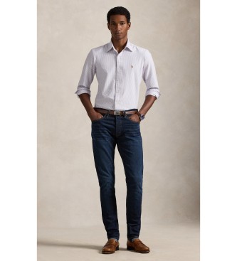 Polo Ralph Lauren Chemise oxford ray�e lilas Custom Fit