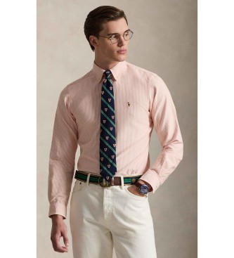 Polo Ralph Lauren Camisa oxford de rayas Custom Fit coral