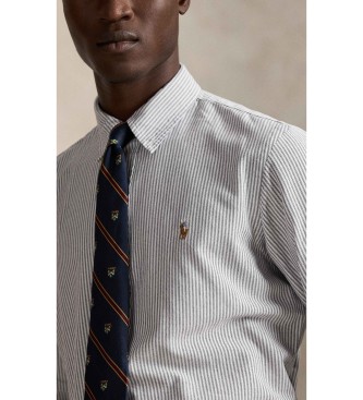 Polo Ralph Lauren Custom Fit stribet oxfordskjorte hvid
