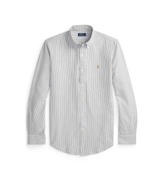 Polo Ralph Lauren Custom Fit stribet oxfordskjorte hvid