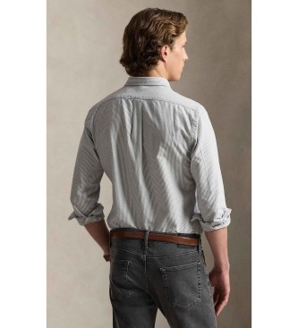 Polo Ralph Lauren Camisa oxford de rayas Slim Fit gris