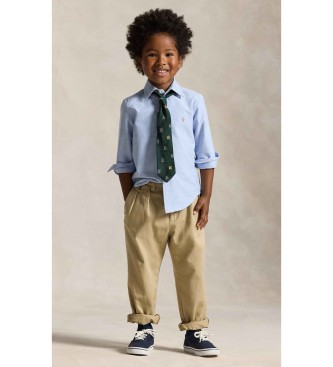 Polo Ralph Lauren Camisa Oxford icónica azul