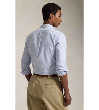Polo Ralph Lauren Camisa oxford de corte justo azul