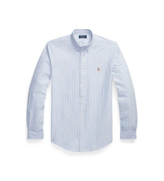 Polo Ralph Lauren Camisa oxford de corte justo azul