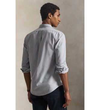 Polo Ralph Lauren Camisa Oxford azul, corte Slim Fit