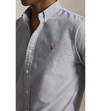 Polo Ralph Lauren Camisa Oxford azul, corte Slim Fit