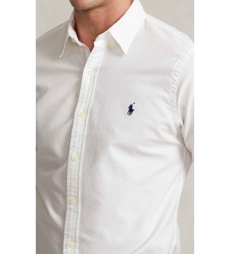 Polo Ralph Lauren Camicia Oxford slim fit, tinta in capo, bianca