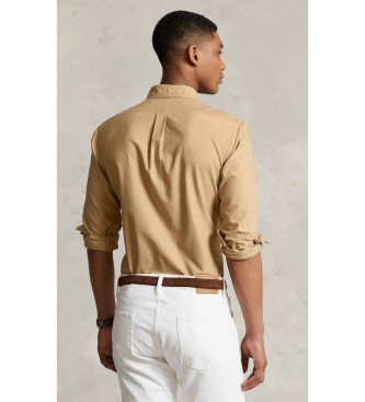 Polo Ralph Lauren Srajca oxford Slim Fit barvana v obla?ilu be?