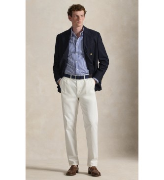 Polo Ralph Lauren Camicia in popeline elasticizzato blu slim fit