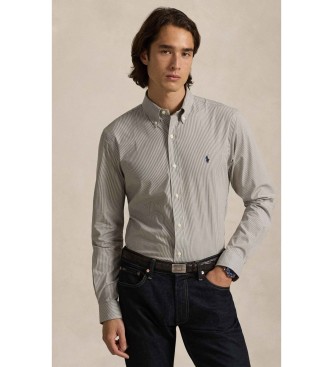Polo Ralph Lauren Brown stretch poplin Slim Fit Shirt