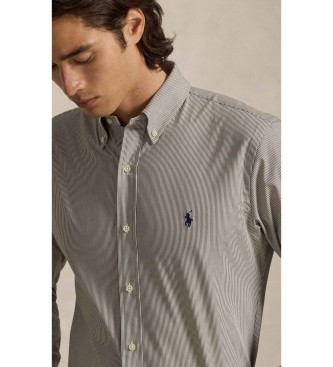 Polo Ralph Lauren Brown stretch poplin Slim Fit Shirt