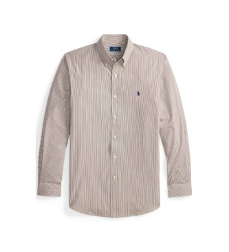 Polo Ralph Lauren Brown stretch poplin Slim Fit Shirt