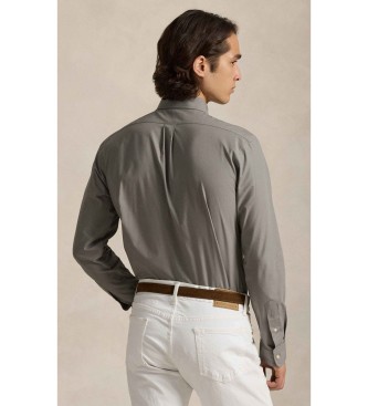 Polo Ralph Lauren Slim fit grey stretch poplin shirt