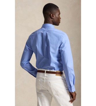 Polo Ralph Lauren Camisa Slim Fit de popelina elástica azul